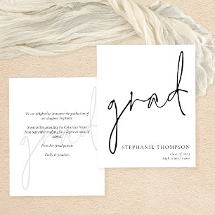 PAPPER Modern Script Studenten-meddelande Flygblad