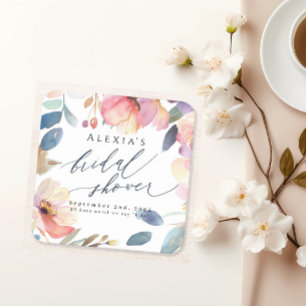 Papper Möhippa för Bright Blommigt Underlägg Kvadrat