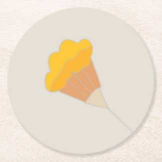 Papper monogram botanisk illustration underlägg