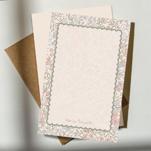 Papper monogram monogram för Pastel Blommigt
