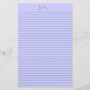 Papper monogram (tillval) för Blue Stationery linj