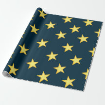 Papper mörk blått Starry Natt Wrapping