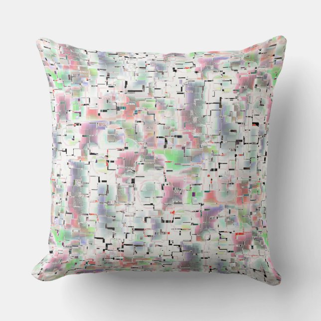 Papper mosaik i ogenomskinligt färg och smådricks kudde (Framsida)