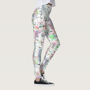 Papper mosaik i ogenomskinligt färg och smådricks leggings