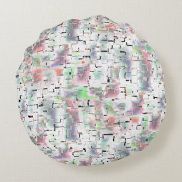 Papper mosaik i ogenomskinligt färg och smådricks rund kudde