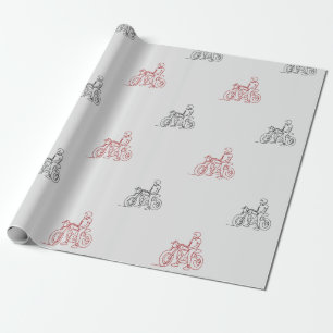 papper motorcykelförpackning presentpapper