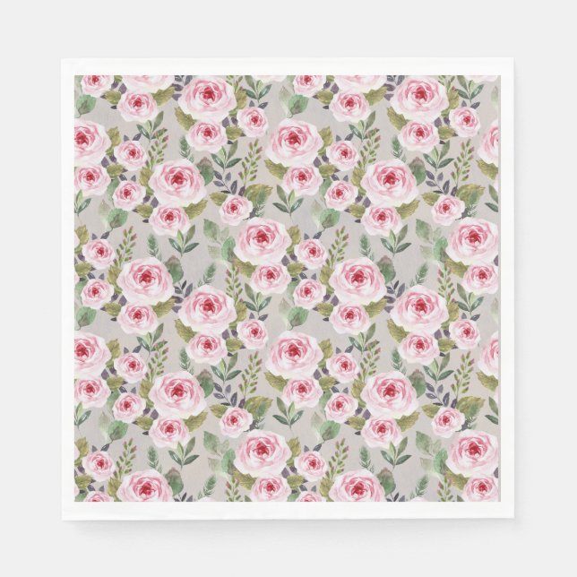 Papper napkin-babydusch med söt design. pappersservett (Framsidan)