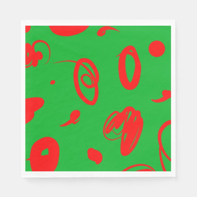 papper napkin för abstrakt-kemi pappersservett (Framsidan)