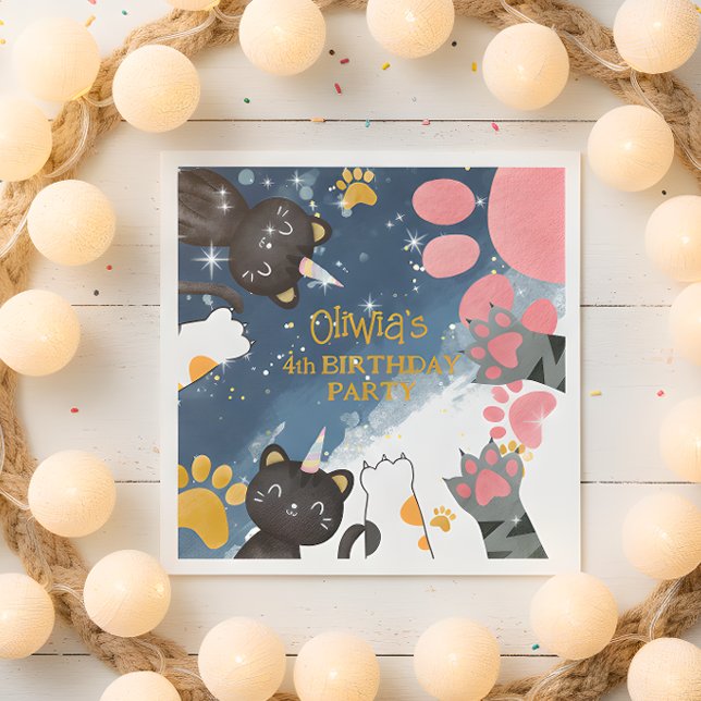 Papper napkin för magnetskifferfödelsedag pappersservett (Skapare uppladdad)