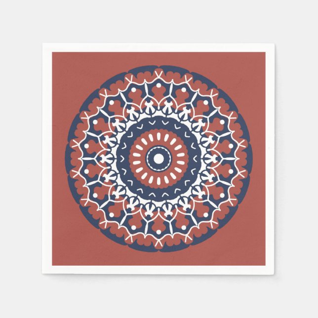 Papper napkin för Mandala Design Pappersservett (Framsidan)