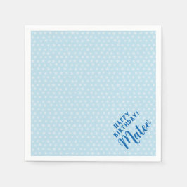 papper napkin för personlig med enkel blå stjärna pappersservett