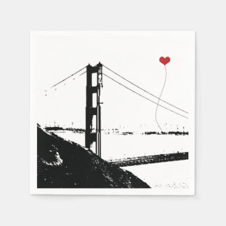 Papper napkin för San Francisco Golden Grind Bridg Pappersservett