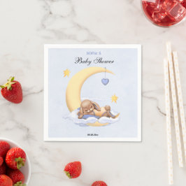 Papper napkin med en söt bunny. pappersservett