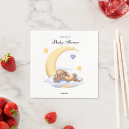 Papper napkin med en söt bunny. pappersservett