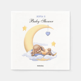 Papper napkin med en söt bunny. pappersservett