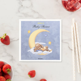 Papper napkin med en söt bunny. pappersservett