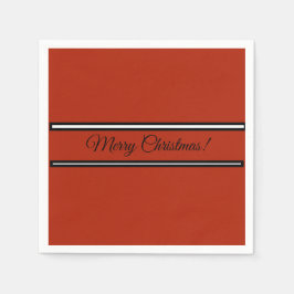 Papper napkin med julönskningsmeddelande pappersservett