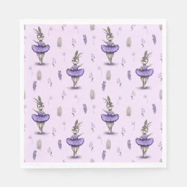 Papper napkin med söt ballerinabak. pappersservett