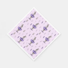 Papper napkin med söt ballerinabak. pappersservett
