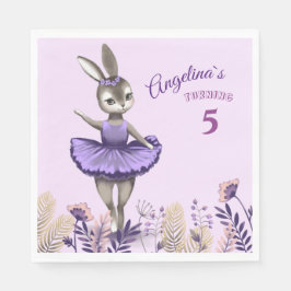 Papper napkin med söt ballerinabak. pappersservett