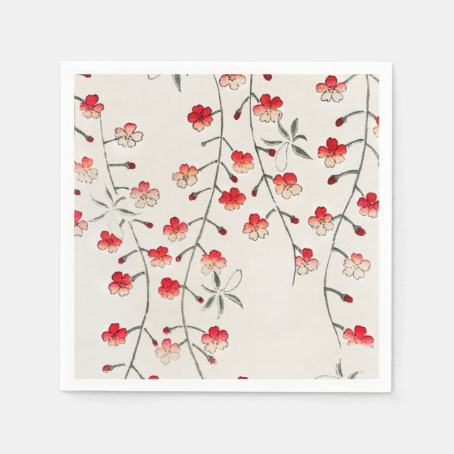 PAPPER napkin : SEITEI : CHERRY-BLOMMAR Pappersservett (Framsidan)