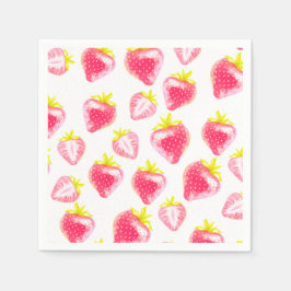 Papper Napkin Sweet Strawberry Pappersservett