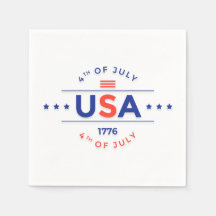 papper Napkins, 4:e juli Firande
