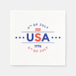 papper Napkins, 4:e juli Firande Pappersservett