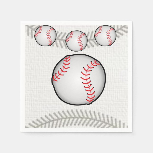 Papper Napkins Baseball Pappersservett (Framsidan)