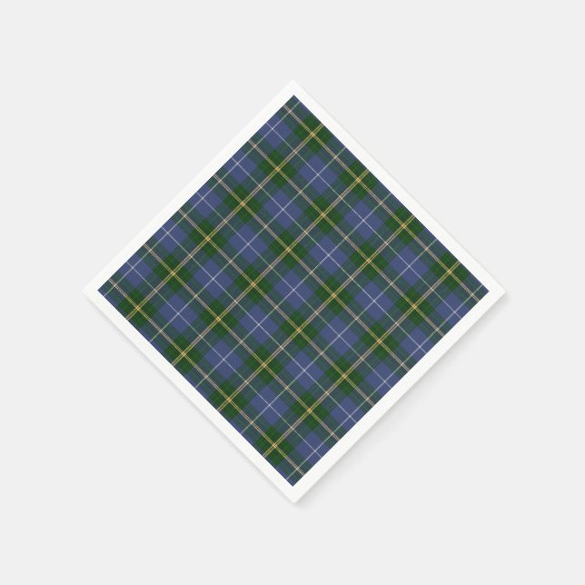 papper napkins blue Nova Scotia Tartan plaid Pappersservett (Hörn)