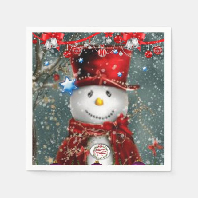 Papper Napkins-jul Pappersservett (Framsidan)