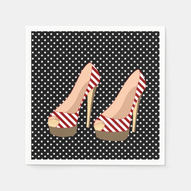 Papper Napkins Shoe Pappersservett (Framsidan)