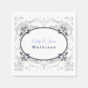 Papper Napkins-Silver-koronation Pappersservett