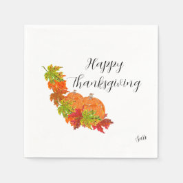 Papper Napkins : Thanksgiving Pappersservett