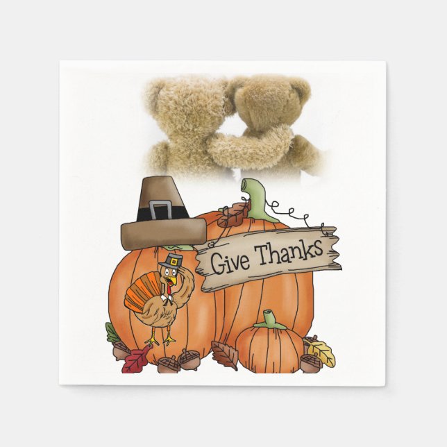 Papper Napkins-Thanksgiving Pappersservett (Framsidan)