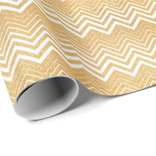 Papper nedmontering av guld Glitter och Vita skors Presentpapper