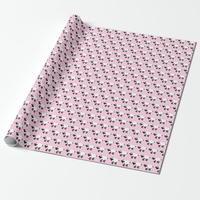 Papper nedslagning av får presentpapper (Utrullad)
