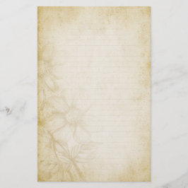 Papper notering om Blommigt