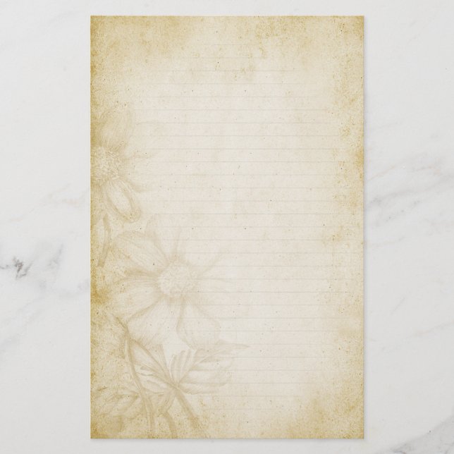 Papper notering om Blommigt (Framsida)