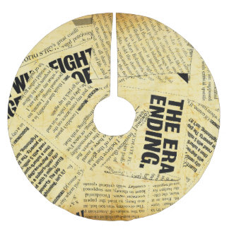 Papper nyhetstext med gammal papper julgransmatta borstad polyester