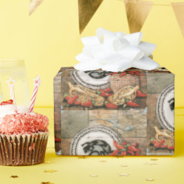 Papper ödla från Sydvästra Wrapping Indiska Basket Presentpapper