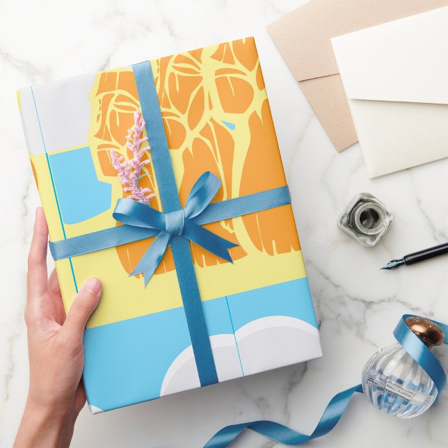 Papper om återställande av påsk-ön Moai-statschefe Presentpapper (Skapare uppladdad)