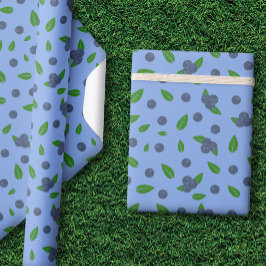 Papper om blåbär i mönster presentpapper