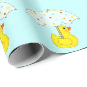Papper om inkapsling av Rubber Anka Décor Presentpapper