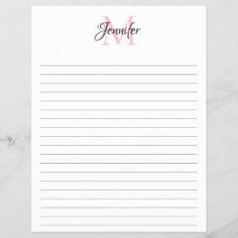 Papper om minimalistisk monogramstationalitet för  reklamblad