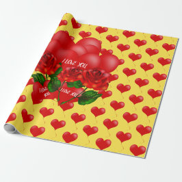 Papper omantisk förpackning presentpapper