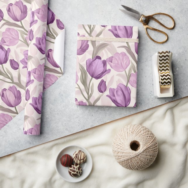 Papper omformning av Arrangemang mjuk tulpanutskri Presentpapper (Hantverk)