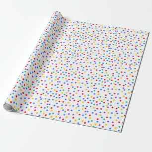 Papper omformning av färgade konfetti presentpapper