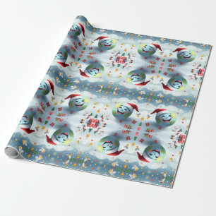 Papper omformning av lycklig New Planet Presentpapper