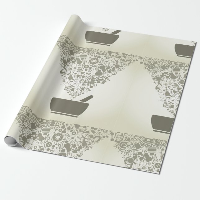 Papper omformning av vetenskapliga objekt presentpapper (Utrullad)